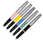 Aurora Duo Cart Chrome Cap Fountain Pen - M nib